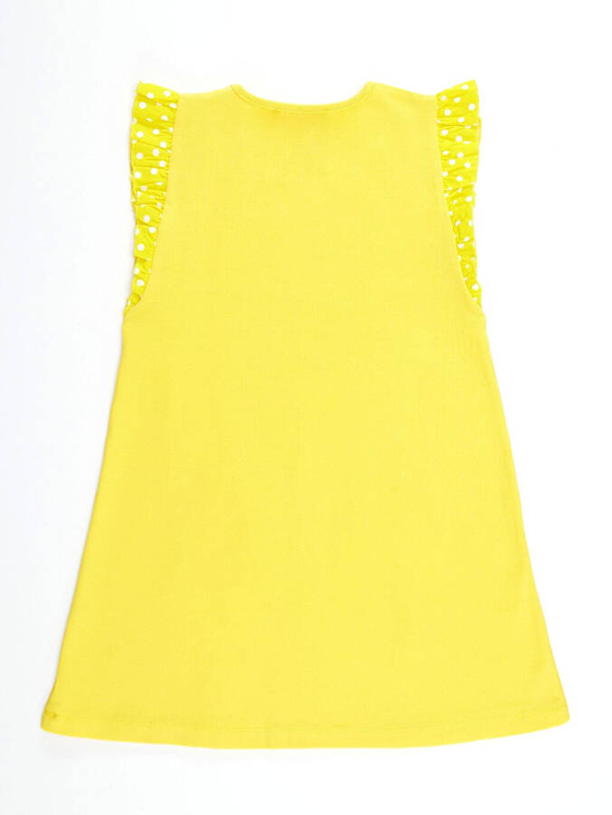 Daisy Cotton Yellow Dress for Girls - 9