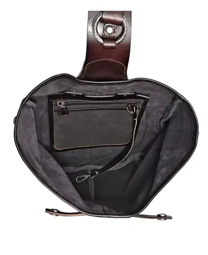 Daisy Medium Leather Sling Bag - Gray - 11