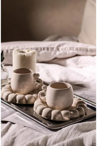 Daisy Model 2-Piece Cup Set - Coffee Serving Set - 1