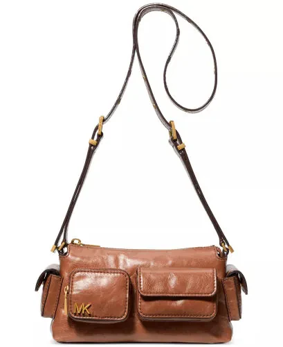 Dakota Small Leather Convertible Pocket Crossbody-Luggage - Modazone