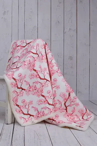 DalCicek Baby Blanket Thick Sheep Wool Blanket-White - 1