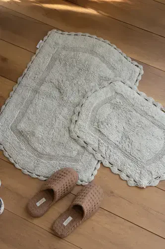 Dale Banyo Paspası 2'li Gri 40x60 60x90-Gri - İRYA (1)