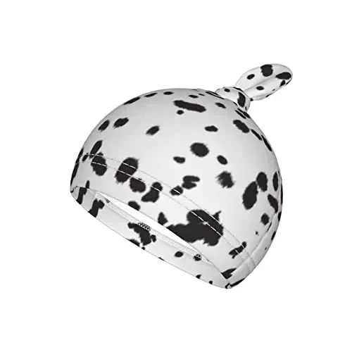 Dalmatian Dog Print Black Spot Newborn Swaddle Blanket With Hat Set Baby Stuff Receiving Blankets Soft Transition Sleep Sacks Gifts For Infant Boys Girls - 5