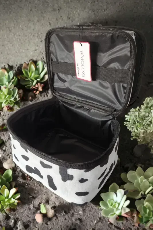 Dalmatiyalik kosmetik makiyaj sumkasi organizatori sayohat turi bo'linmali katta shaffof makiyaj düzenleyici-oq - 8