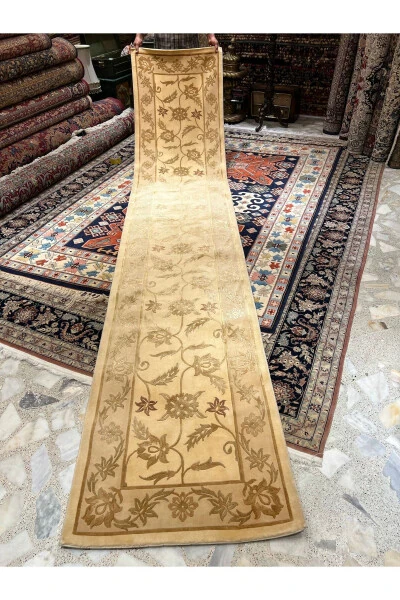 Dalyana qoʻlda toʻqilgan yoʻl qoplami, birinchi darajali sifatli ipak-jun qoʻshmasi, yupqa toʻqilgan, oʻlchami 4x80 sm - 4