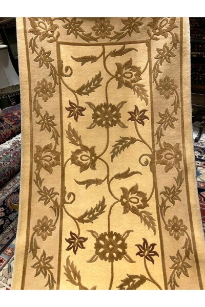 Dalyana qoʻlda toʻqilgan yoʻl qoplami, birinchi darajali sifatli ipak-jun qoʻshmasi, yupqa toʻqilgan, oʻlchami 4x80 sm - 5