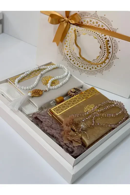 Damat Bohchasi Gelin Bohchasi Seccade Seti Nishon Bohchasi Cheyizlik Set Cheyizlik Seccade-gold - 2