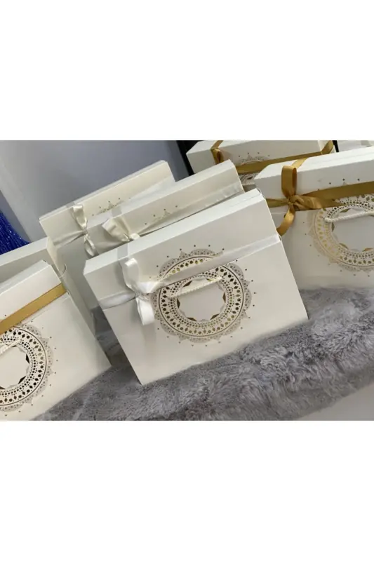 Damat Bohchasi Gelin Bohchasi Seccade Seti Nishon Bohchasi Seccade Takımı Cherezlik Seccade-bordo - 2