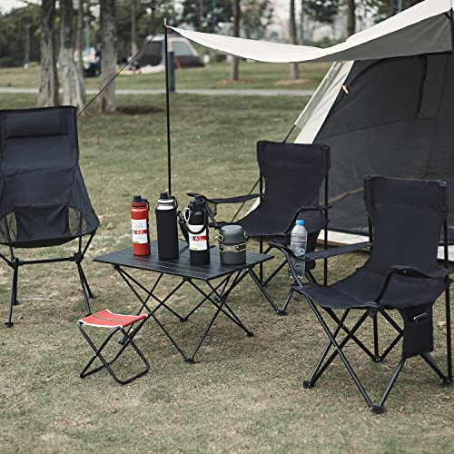 Damei Century Portable Camping Chairs Enjoy The Outdoors with a Versatile Folding Chair, Sports Chair, Outdoor Chair & Lawn Chair, Blue - 5