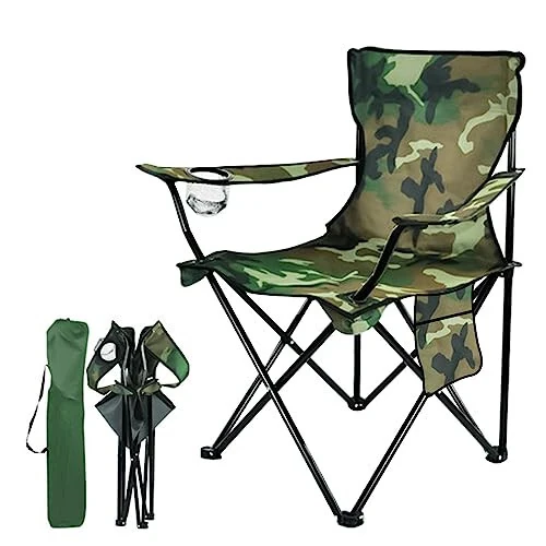 Damel Century Portable Camping Chairs Enjoy The Outdoors with a Versatile Folding Chair, Sports Chair, Outdoor Chair & Lawn Chair, Camouflage - Damei century