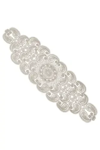 Дамла 5 Пачка Люкс Runner Salon Oda Sehpa Masa Ортю Такими Француз Гюпюрлю Чейизлик Сет Сютлю Кахве-Сютлюкахве - 2