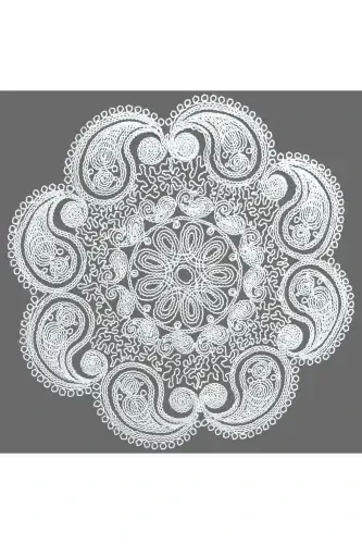 Damla 5 Parça Hashamatli Stol Yuguruvchi Mehmonxona Xona Divan Stol Stol Yopish Takimi Frantsuz To'ri Bilan Jihozlangan Sep Ekrusi-Ekrusi - 7