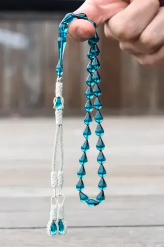 Дамла Кесим Мави Атеш Кехрибар Тесбих-Dream Blue - 1