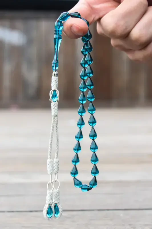 Дамла Кесим Мави Атеш Кехрибар Тесбих-Dream Blue - TESBIH OTAĞI