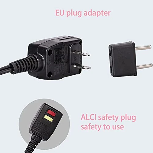 DAN Technology Travel Ikki Voltajli Mini Soch Quritgich Kontsentrator bilan, Diffuzorli Kichik Soch Quritgich, Yevropa Fişi bilan Yevropa Soch Quritgich, Ayollar uchun Pushti Soch Quritgich - 5