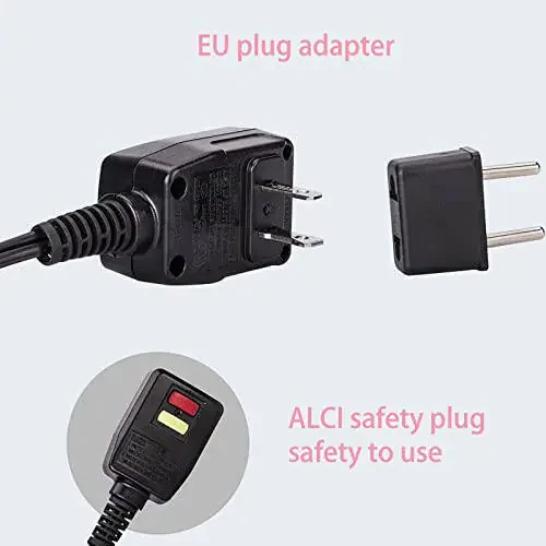 DAN Technology Travel Ikki Voltajli Mini Soch Quritgich Kontsentrator bilan, Diffuzorli Kichik Soch Quritgich, Yevropa Fişi bilan Yevropa Soch Quritgich, Ayollar uchun Pushti Soch Quritgich - 5