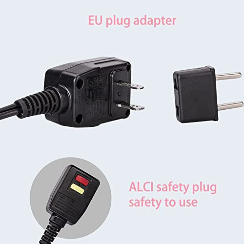 DAN Technology Travel Ikki Voltajli Mini Soch Quritgich Kontsentrator bilan, Diffuzorli Kichik Soch Quritgich, Yevropa Fişi bilan Yevropa Soch Quritgich, Ayollar uchun Pushti Soch Quritgich - 5