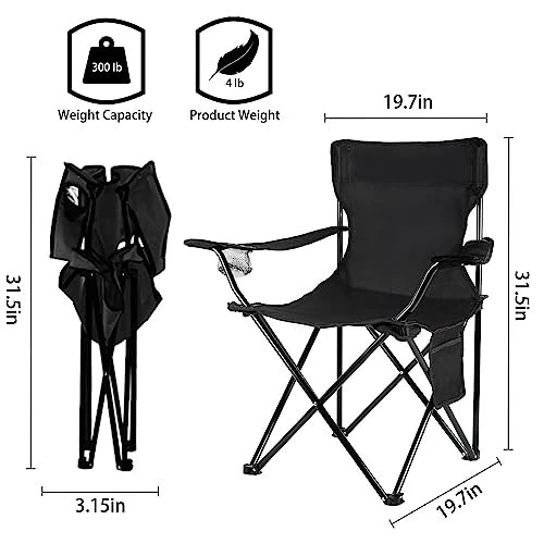 Damei century Folding Camping Chairs- Lightweight, Portable Chair for Beach, Lawn, Outdoor Sports - Damei century (1)