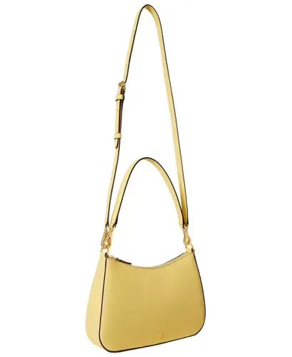 Danni Small Crosshatch Leather Slim Shoulder Bag - Sariq - 5