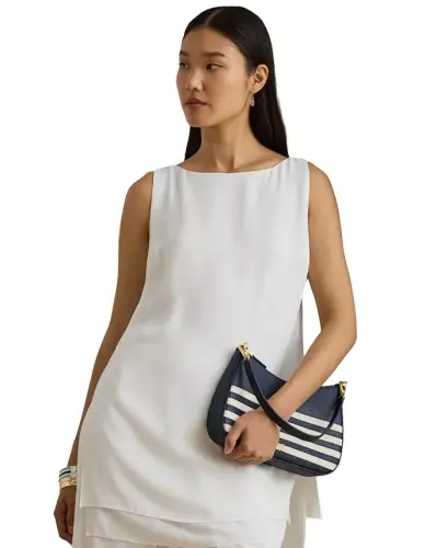 Danni Small Slim Shoulder Bag - Refined Navy/Soft White - LAUREN RALPH LAUREN (1)