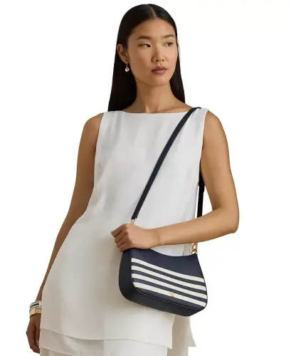 Danni Small Slim Shoulder Bag - Refined Navy/Soft White - 3