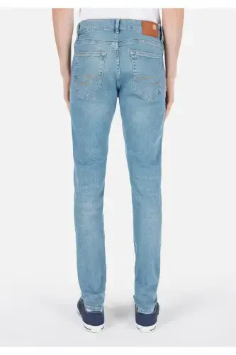 Danny Dar Fit Low Rise Straight Leg Blue Men's Pants - COLIN’S (1)