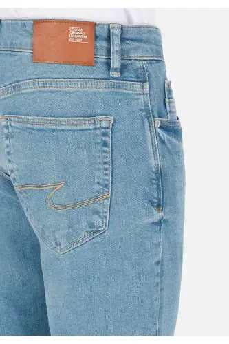 Danny Dar Fit Low Rise Straight Leg Blue Men's Pants - 6