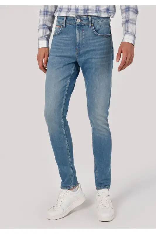 Danny Dar Fit Low Rise Straight Leg Jean Men's Pants - 3