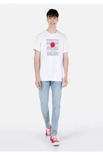 041 Danny Dar Kesim Düşük Bel Düz Paça Mavi Erkek Pantolon - 1