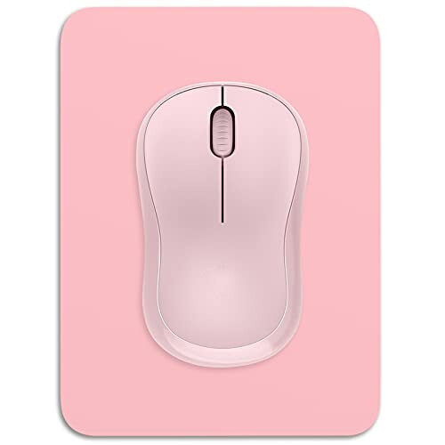 Dapesuom Small Mouse Pad, 6 x 8 Inch Thick Rubber Premium-Textured Non-Slip Portable & Washable Mini Mouse Mat for Women Men Wireless Laptops Keyboard Tray Gaming Work Computer Office Travel, Pink 