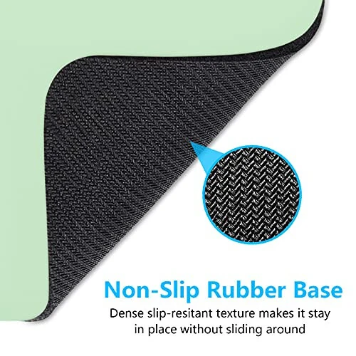 Dapesuom Small Mouse Pad, 6 x 8 Inch Thick Rubber Premium-Textured Non-Slip Portable & Washable Mini Mouse Mat for Women Men Wireless Laptops Keyboard Tray Gaming Computer Office Travel, Lake Green - 6