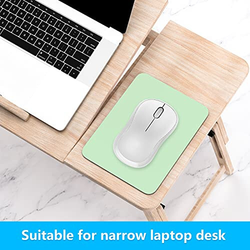 Dapesuom Small Mouse Pad, 6 x 8 Inch Thick Rubber Premium-Textured Non-Slip Portable & Washable Mini Mouse Mat for Women Men Wireless Laptops Keyboard Tray Gaming Computer Office Travel, Lake Green - 3