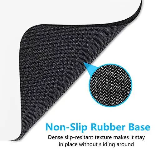 Dapesuom Small Mouse Pad, 6 x 8 Inch Thick Rubber Premium-Textured Non-Slip Portable & Washable Mini Mouse Mat for Women Men Wireless Laptops Keyboard Tray Gaming Work Computer Office Travel, White - 6