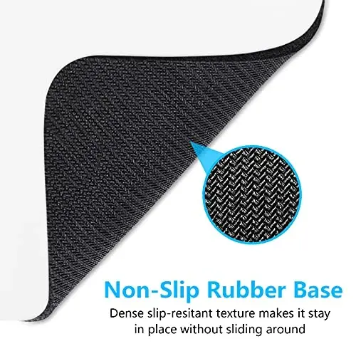 Dapesuom Small Mouse Pad, 6 x 8 Inch Thick Rubber Premium-Textured Non-Slip Portable & Washable Mini Mouse Mat for Women Men Wireless Laptops Keyboard Tray Gaming Work Computer Office Travel, White - 6