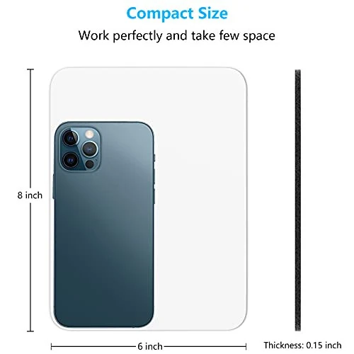 Dapesuom Small Mouse Pad, 6 x 8 Inch Thick Rubber Premium-Textured Non-Slip Portable & Washable Mini Mouse Mat for Women Men Wireless Laptops Keyboard Tray Gaming Work Computer Office Travel, White - Dapesuom (1)