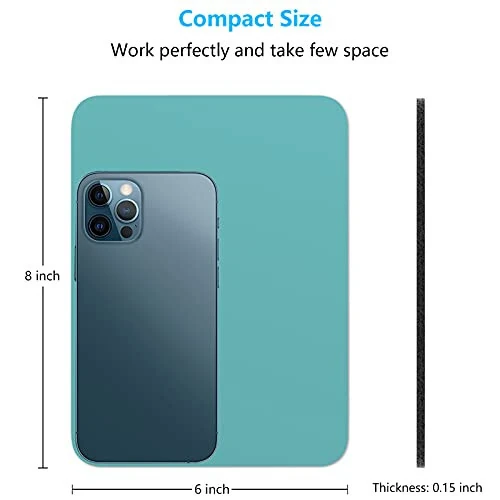 Dapesuom Small Mouse Pad, 6 x 8 Inch Thick Rubber Premium-Textured Non-Slip Portable & Washable Mini Mouse Mat for Women Men Wireless Laptops Keyboard Tray Gaming Work Computer Travel, Malachite Green - Dapesuom (1)