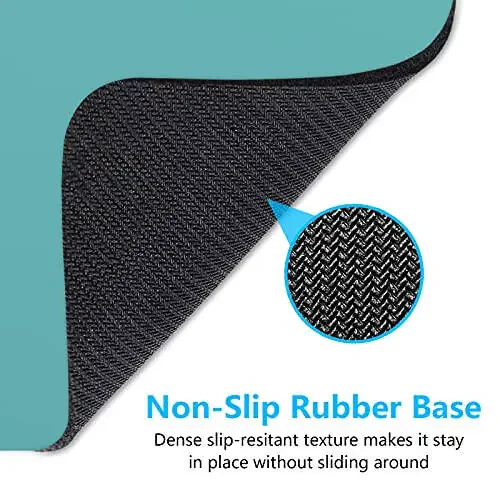 Dapesuom Small Mouse Pad, 6 x 8 Inch Thick Rubber Premium-Textured Non-Slip Portable & Washable Mini Mouse Mat for Women Men Wireless Laptops Keyboard Tray Gaming Work Computer Travel, Malachite Green - 6
