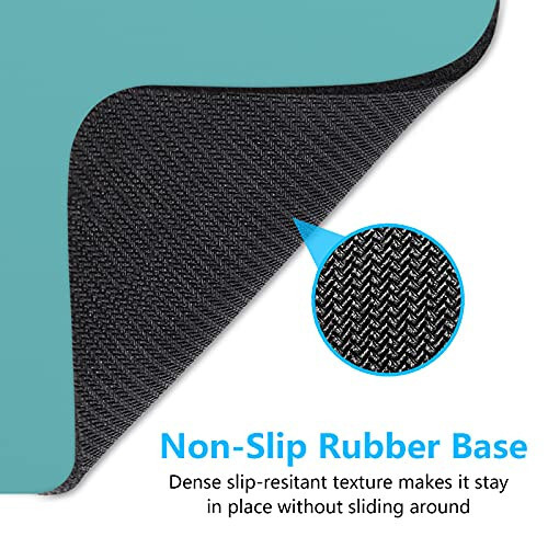 Dapesuom Small Mouse Pad, 6 x 8 Inch Thick Rubber Premium-Textured Non-Slip Portable & Washable Mini Mouse Mat for Women Men Wireless Laptops Keyboard Tray Gaming Work Computer Travel, Malachite Green - 6