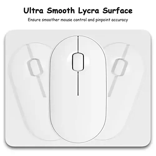 Dapesuom kichik sichqoncha paneli, 5 x 6 dyuymli qalin kauchuk Premium-teksturali sirpanmaydigan portativ va yuviladigan mini sichqoncha matosi ayollar uchun simsiz noutbuklar klaviatura tepsisi o'yin ish kompyuter ofis sayohati, kosmik kulrang - 3