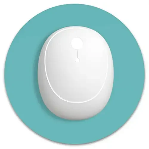 Dapesuom kichik sichqoncha yostig'i, 6 x 6 dyuym qalinlikdagi kauchuk Premium-to'qimali sirpanmaydigan portativ va yuviladigan yumaloq mini sichqoncha matosi ayollar erkaklar simsiz noutbuklar klaviatura patnisi o'yin ish kompyuteri uchun, Malachite yashil - 1