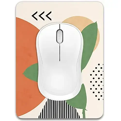 Dapesuom Small Mouse Pad, 6 x 8 Inch Thick Rubber Premium-Textured Non-Slip Portable & Washable Mini Mouse Mat for Women Men Wireless Laptops Keyboard Tray Gaming Office Travel, Abstract Painting - 1