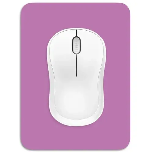 Dapesuom Small Mouse Pad, 6 x 8 Inch Thick Rubber Premium-Textured Non-Slip Portable & Washable Mini Mouse Mat for Women Men Wireless Laptops Keyboard Tray Gaming Work Computer Travel, Radiant Orchid - 1