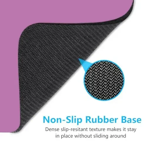 Dapesuom Small Mouse Pad, 6 x 8 Inch Thick Rubber Premium-Textured Non-Slip Portable & Washable Mini Mouse Mat for Women Men Wireless Laptops Keyboard Tray Gaming Work Computer Travel, Radiant Orchid - 6