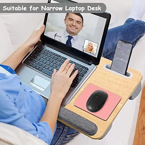 Dapesuom Small Mouse Pad, 5 x 6 Inch Thick Rubber Premium-Textured Non-Slip Portable & Washable Mini Mouse Mat for Women Men Wireless Laptops Keyboard Tray Gaming Computer Office Travel, Rose Pink - 5