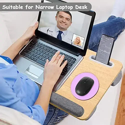 Dapesuom Small Mouse Pad, 6 x 6 Inch Thick Rubber Premium-Textured Non-Slip Portable & Washable Round Mini Mouse Mat for Women Wireless Laptops Keyboard Tray Gaming Work Computer Office Travel, Purple - 5