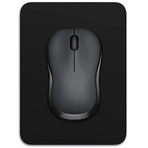 Dapesuom Small Mouse Pad, 6 x 8 Inch Thick Rubber Premium-Textured Non-Slip Portable & Washable Mini Mouse Mat for Women Men Wireless Laptops Keyboard Tray Gaming Work Computer Office Travel, Black - DAPESUOM