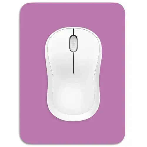 Dapesuom Small Mouse Pad, 6 x 8 Inch Thick Rubber Premium-Textured Non-Slip Portable & Washable Mini Mouse Mat for Women Men Wireless Laptops Keyboard Tray Gaming Work Computer Travel, Radiant Orchid - DAPESUOM