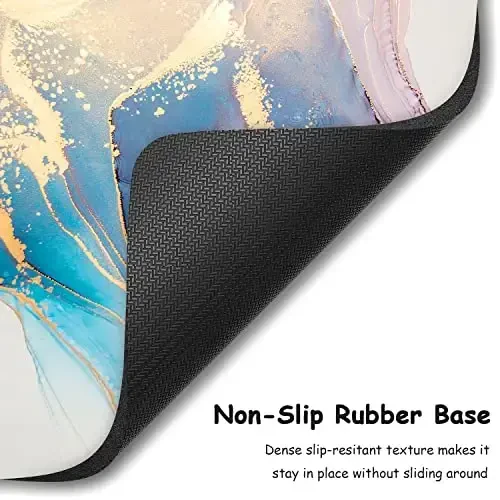 Dapesuom Small Mouse Pad, 6 x 8 Inch Thick Rubber Premium-Textured Non-Slip Portable & Washable Mini Mouse Mat for Women Men Wireless Laptops Keyboard Tray Gaming Work Office Travel, Abstract Marble - 4