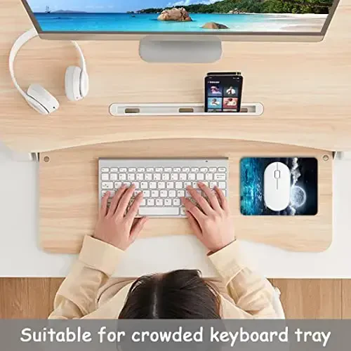 Dapesuom Small Mouse Pad, 6 x 8 Inch Thick Rubber Premium-Textured Non-Slip Portable & Washable Mini Mouse Mat for Women Wireless Laptops Keyboard Tray Gaming Work Computer Travel, Moon Over The Sea - 6