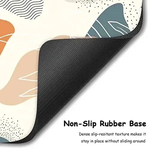Dapesuom Small Mouse Pad, 6 x 8 Inch Thick Rubber Premium-Textured Non-Slip Portable & Washable Mini Mouse Mat for Women Men Wireless Laptops Keyboard Tray Gaming Work Computer Office Travel, Leaf - 4
